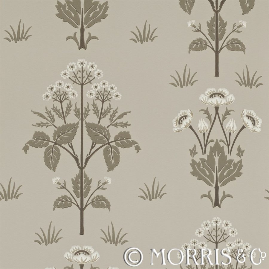 Morris & Co Tapet Meadow Sweet Taupe